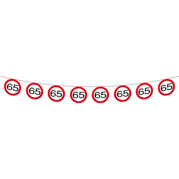 65 jaar Verkeersbord Slinger - 12 meter