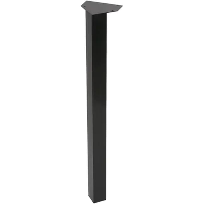 Duraline Meubelpoot Vierkant Staal 5x5x72cm Zwart
