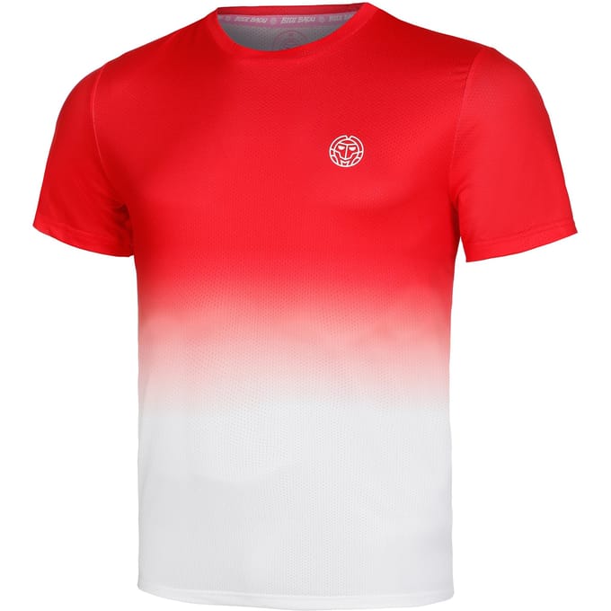 BIDI BADU Crew Gradiant T-shirt Jongens-Rood,Wit