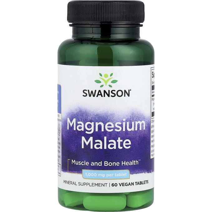 Magnesiummalaat, 1.000 mg, Vegan Tabletten 60 Tabletten