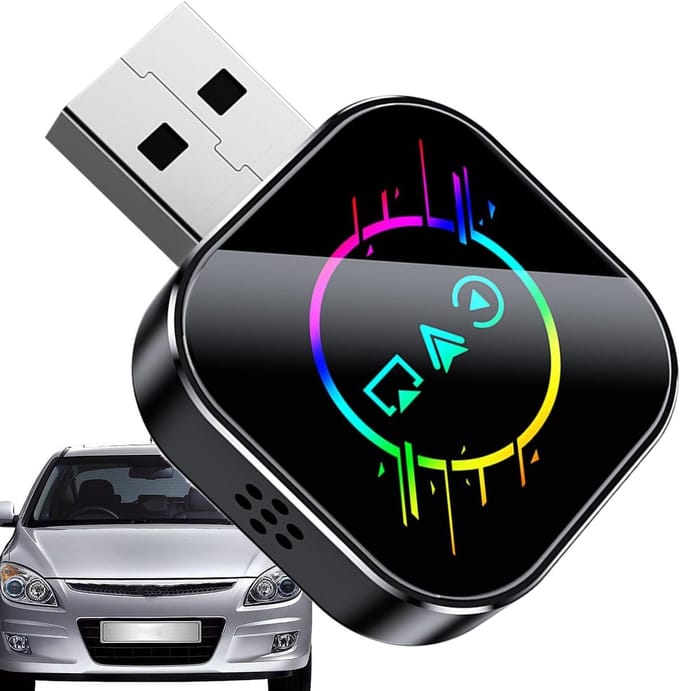 Draadloze Adapter - Auto Dongle - Verbeterd Rijgemak - Snelle Autoconnect - 10 x 8.7 x 1.8 cm - Zwart