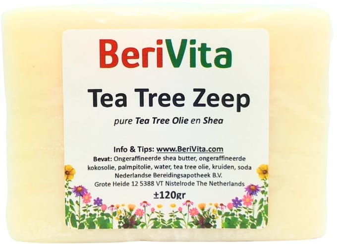 Tea Tree Zeep 150gr - Natuurlijke Zeep met Tea Tree Olie en Shea Butter