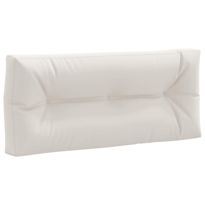 vidaXL - Palletrugkussen - VIANEN - 100% - Polyester - Wit - 120 - x - 40 - x - 12 - cm