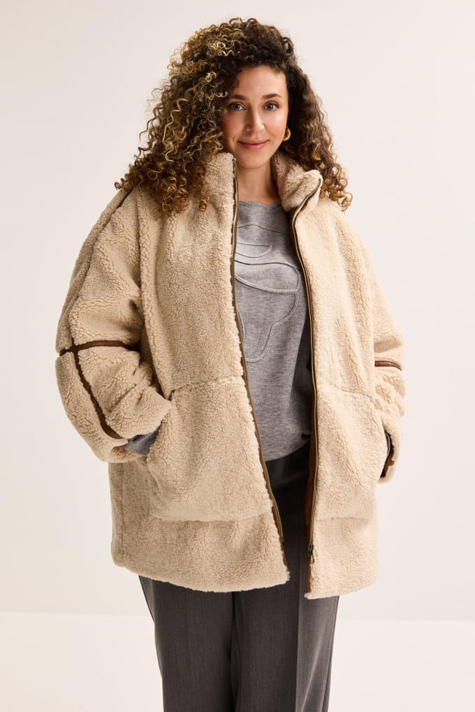 Jas In Faux Mouton Retourné