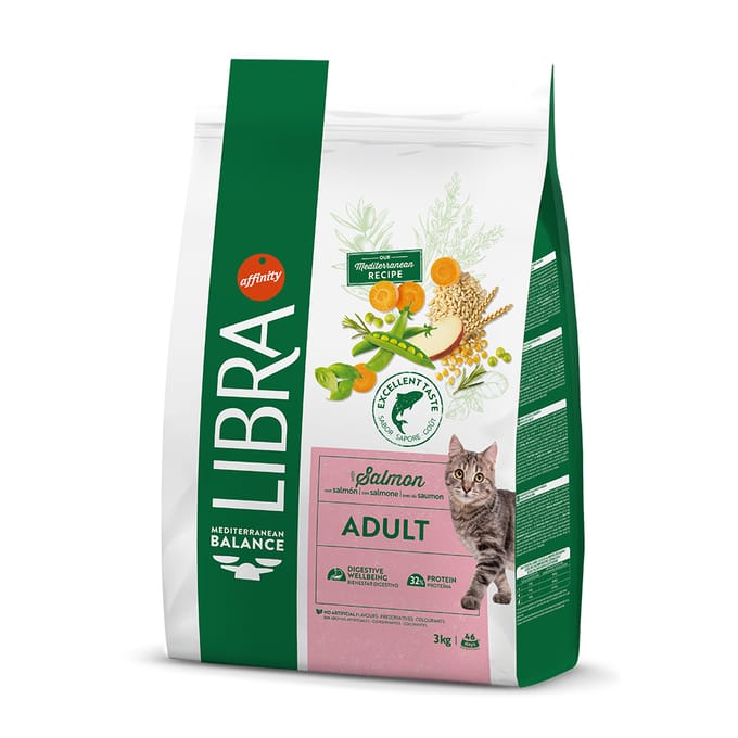 2x3kg Libra volwassen kattenvoer met zalm en rijst
