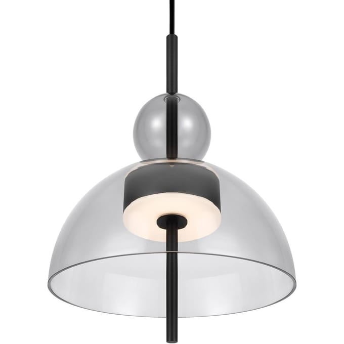 Maytoni Bangkok, bolvorm, lichtgrijs, Ø 25 cm, glas