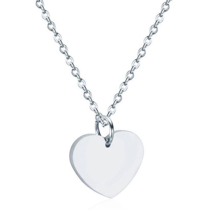 Cilla Jewels dames ketting Edelstaal Zilverkleurig Hartje