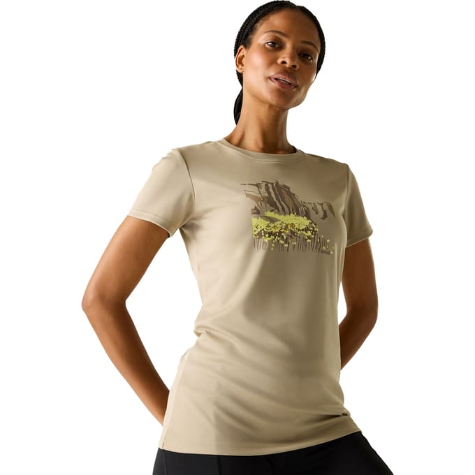 Regatta Dames Fingal Abstract Art T-Shirt (Parchment)