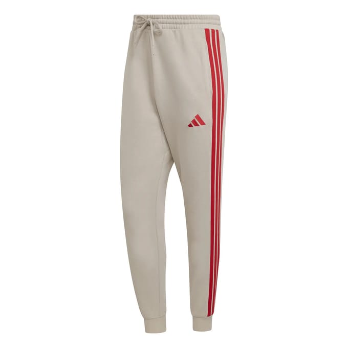 Adidas Essentials 3 Stripes Fleece Joggers Beige L / Regular Man