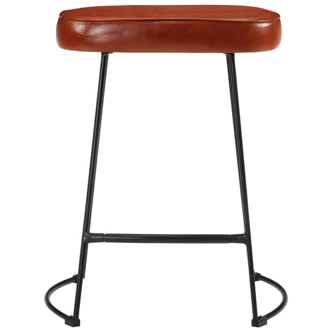 vidaXL - Barkrukken - 2 - st - 40x29,5x53 - cm - donkerbruin