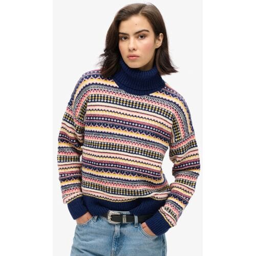 Gestreepte textuurpull voor dames Superdry
