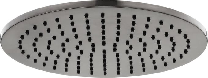Ben Round Douchekop - Ø 25 cm - Geborsteld Zwart - Messing - Regendouchekop - Hoofddouche