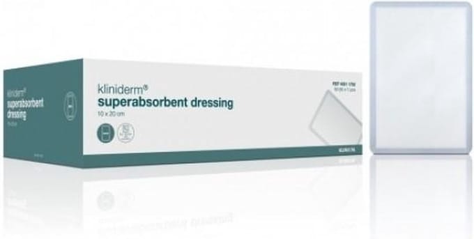 Kliniderm Superabsorberend verband steriel 10x20cm Klinion