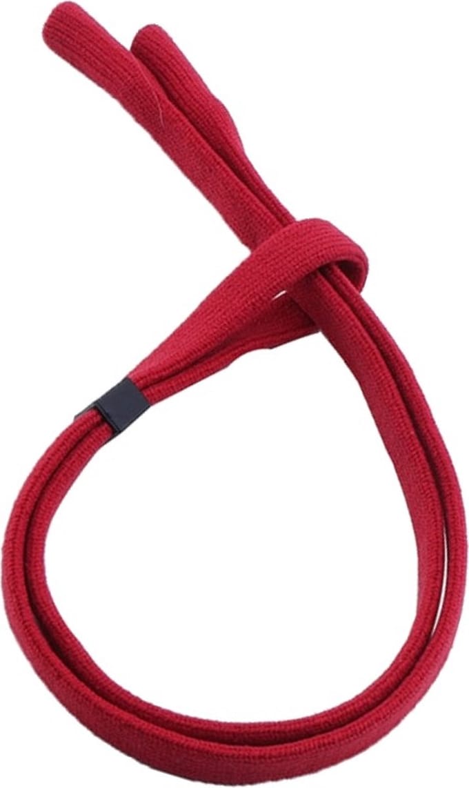Fako Bijoux® - Elastisch Geweven Brillenkoord - Zacht Textiel - Verstelbaar Brillenkoord - Brilband - Rood