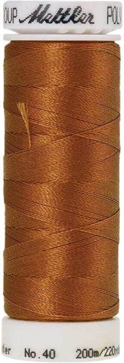 AMANN POLYSHEEN NAAI-BORDUURGAREN, COL-0940 BRUIN, 200M, PER STUK.