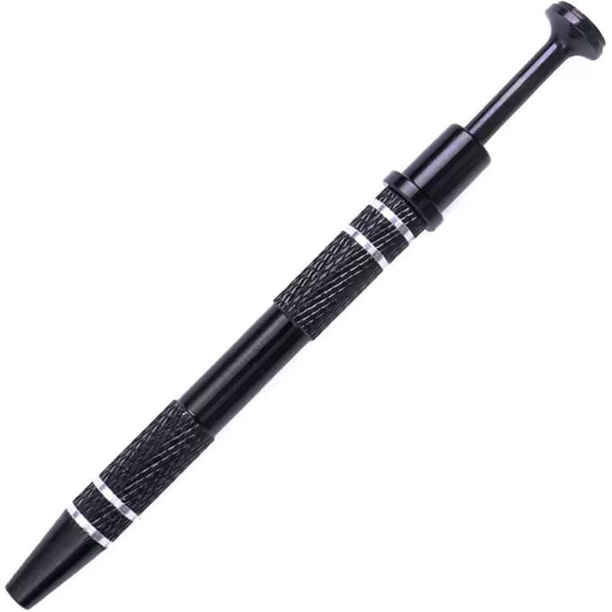 Pince à 4 griffes professionnelle Extracteur de CI Pince à bijoux Pince de serrage pour pièces de précision Pick-up Puller pour composants électroniques noir