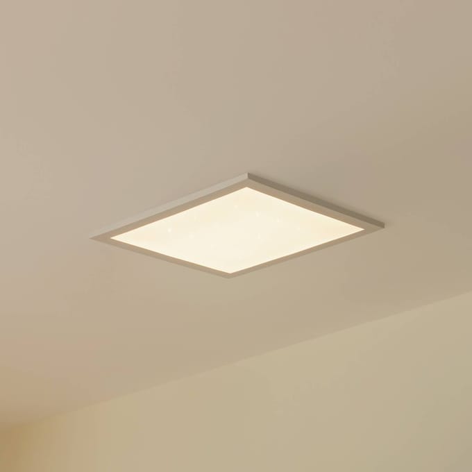 Lindby Kenma LED paneel, CCT, 29,6 cm x 29,6 cm