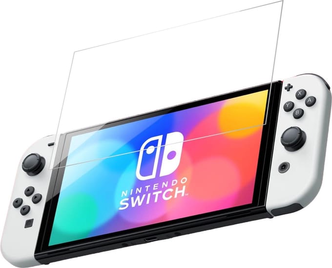 Screen Protector geschikt voor Nintendo Switch Oled Screenprotector Glas - Accessoires Beschermglas Screen Protector
