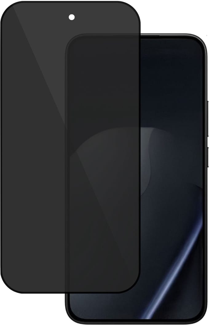 TechNow Privé Screenprotector geschikt voor Xiaomi 15T Pro Screenprotector - Privacy Beschermglas - Rounded - Privacy Proteqt+