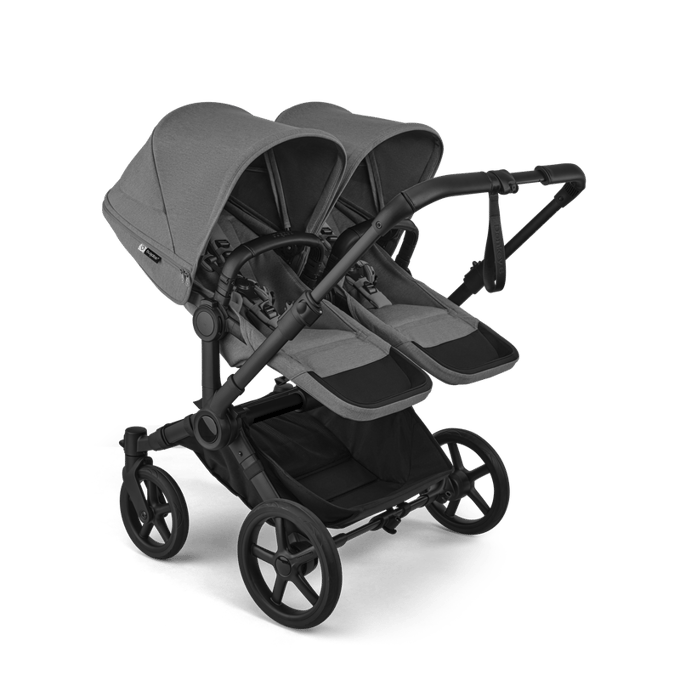 Bugaboo Donkey 6 Twin Kinderwagen - Moon Grey Bekleding moon grey bekleding