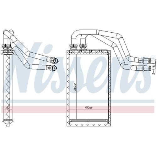 Kachelradiateur, interieurverwarming NISSENS 707215