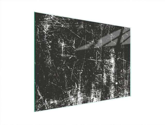 TMK ArtDeko Serie - Snijplank Glas - 40x30 cm - Grijs - Antislip