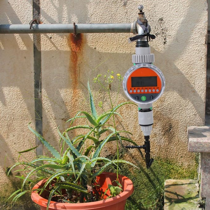 G1-1/4 DN32 Intelligente Batterijgestuurde Automatische Irrigatietimer Tuin Watergeefgereedschap white