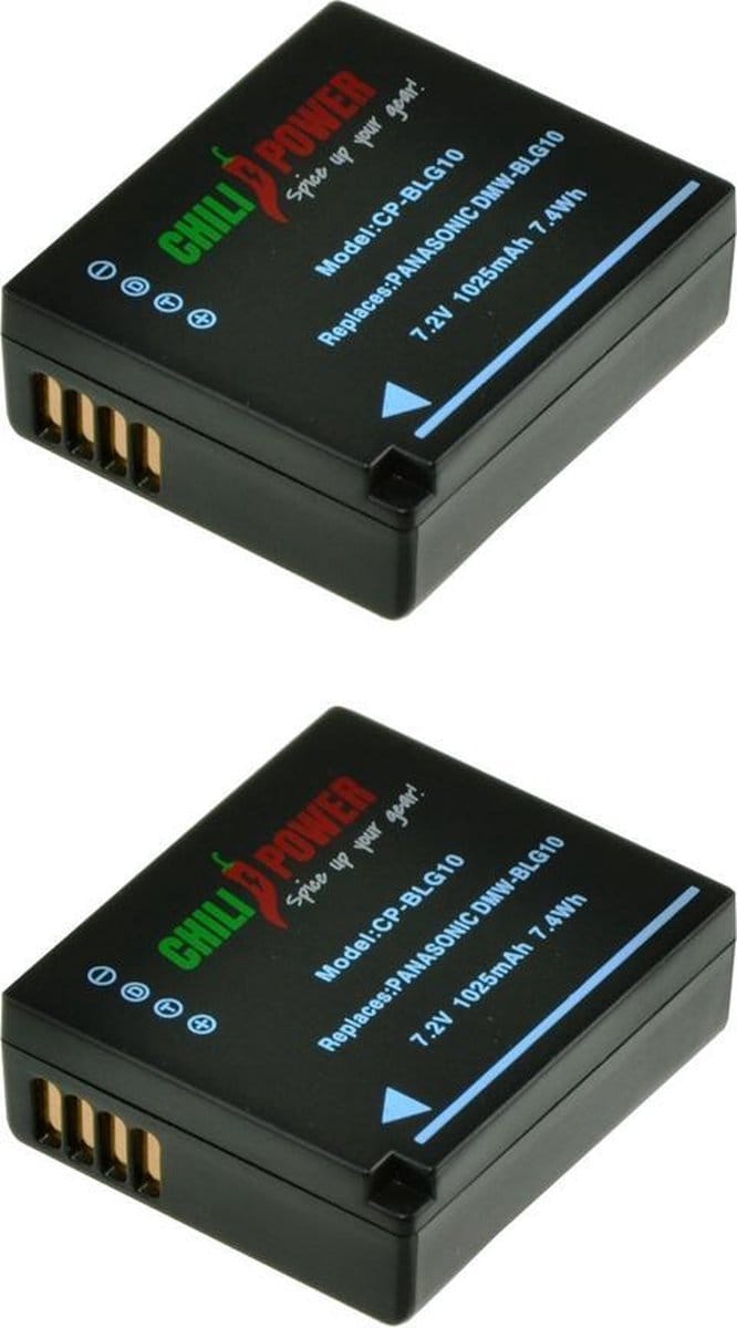 ChiliPower DMW-BLG10 accu voor Panasonic - 1025mAh - 2-Pack