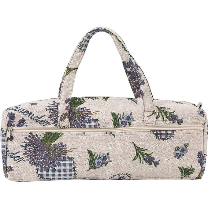Huishoudelijke Stoffen Handwerken Breinaalden Opberg Trui Geweven Organizer Tas Paarse Bloem gray