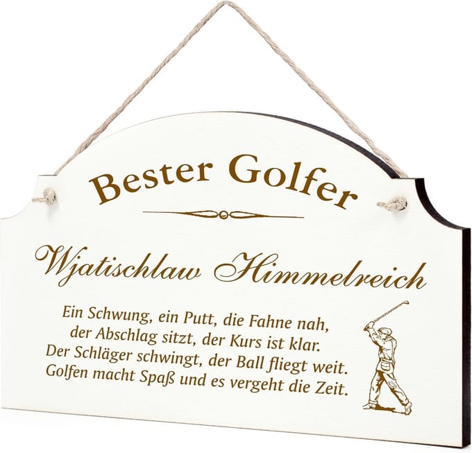 Grappig Golfschild: Humoristisch Cadeau voor Elke Golfliefhebber en Trainer