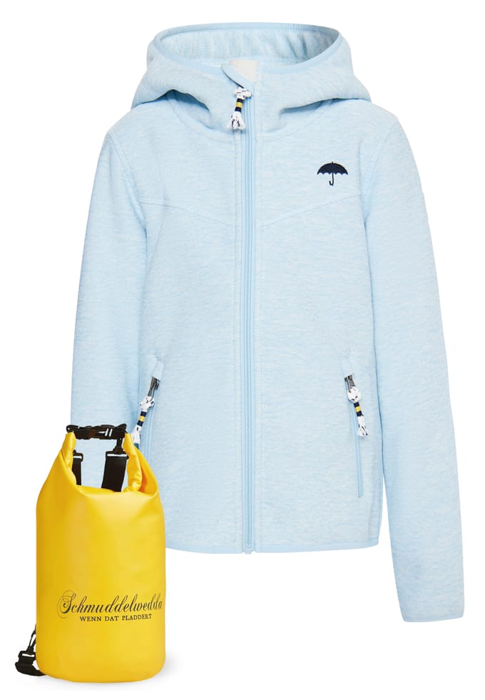 Schmuddelwedda Blouson + Tagesrucksack - SET Meisjes IJsblauw gemêleerd