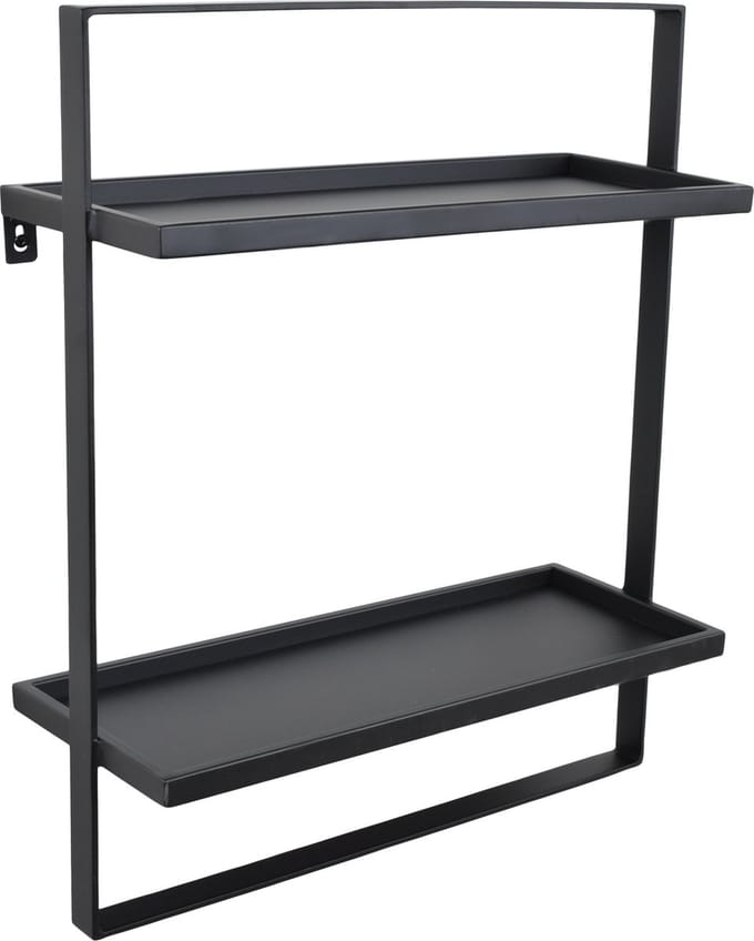 LOFT42 Wandrek Dymo - Zwart – Metaal – 60x50x15