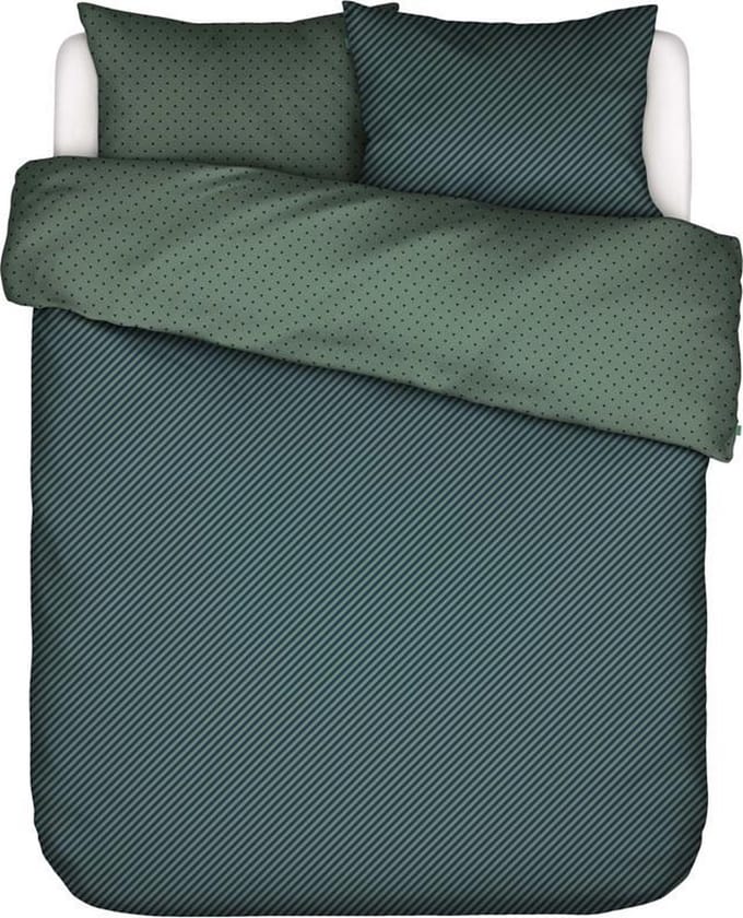 Covers&Co dekbedovertrek  No Stripes No Glory green - 1-persoons (140x200/220 cm incl. 1 sloop)