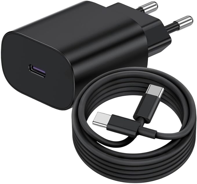 Viewr 30W USB-C Adapter + 1m USB-C naar USB-C Kabel - Super Fast Charger - Snellader - Geschikt voor Smartphone & Tablet