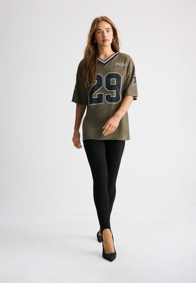 Stradivarius Enkellange legging  Zwart XS