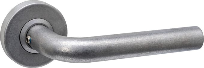 Intersteel Deurkruk Luzern op rozet verdekt ø53x10mm rvs getrommeld