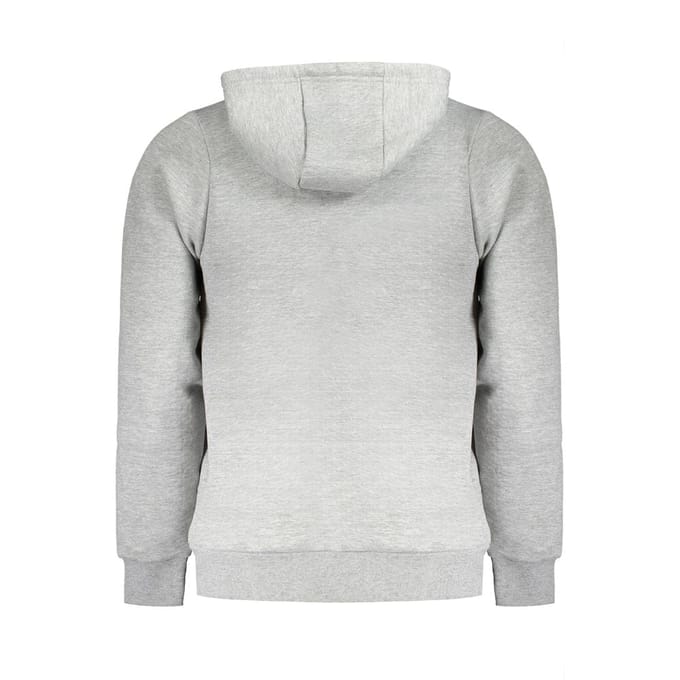Noorwegen 1963 Grigio Katoenen Heren Sweatshirt met Kap
