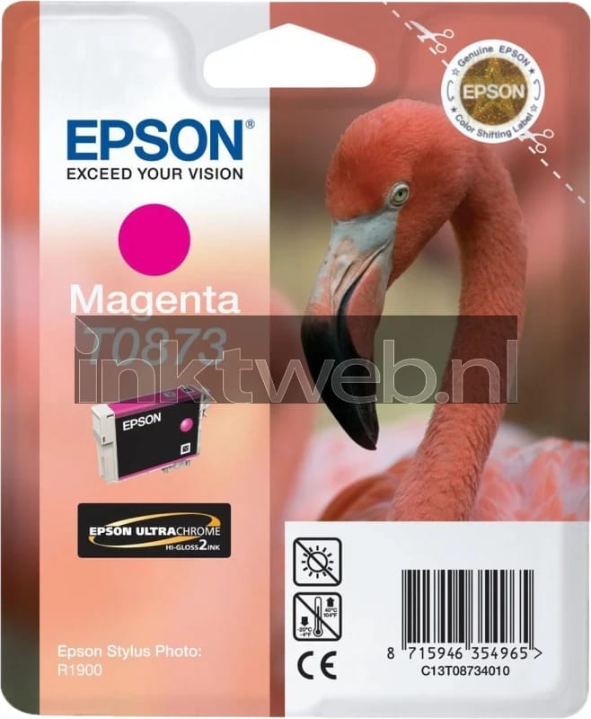 Epson T0873 inktcartridge magenta (origineel)