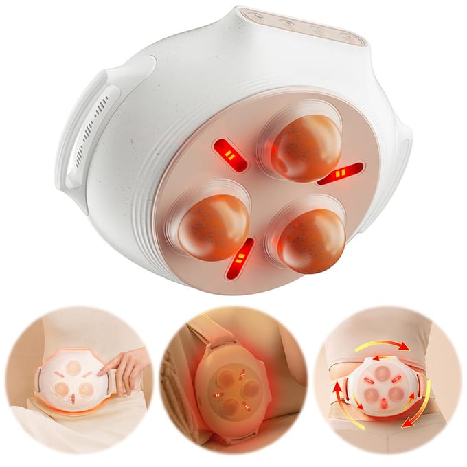 Bian Stone Buikmassageapparaat Multifunctionele Draagbare Cellulitis Massager Draagbare Lymfedrainage Massager voor Vrouwen white
