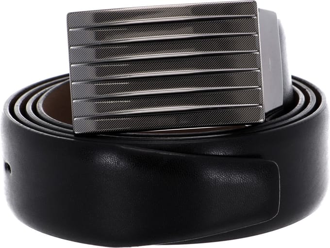 Vanzetti Leren Riem 35mm Leather Belt W85 Black Zwart