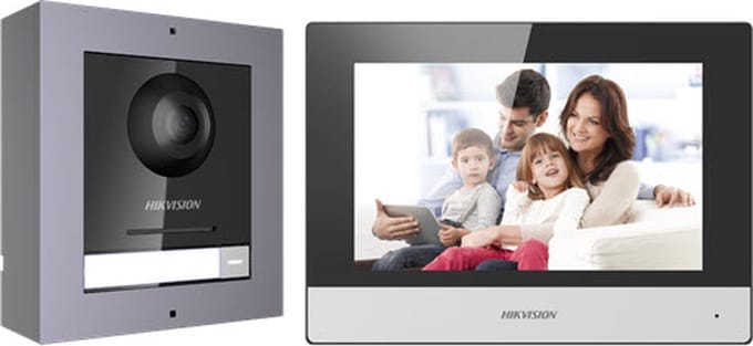 Hikvision DS-KIS602 – Complete Modulaire IP Video Intercomkit voor Woningen en Villa's