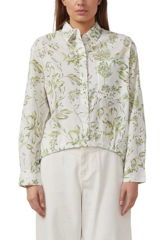 s.Oliver - female - Lichtgewicht katoenen voile overhemdblouse met strikdetail