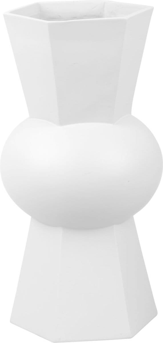 Present Time Vaas Geo Count - Wit - Ø14cm - Scandinavisch,Modern