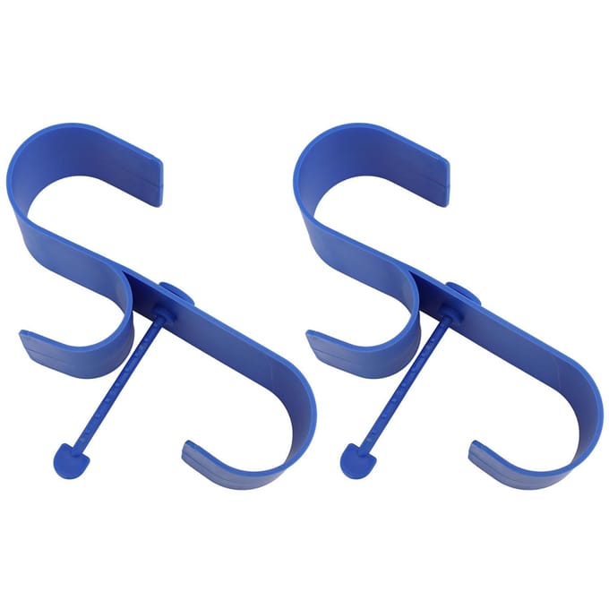 2 STUKS Zwembadafschermingshaken Zwembadstanghouder Multifunctionele Wand Zwembadgereedschapshouder voor Slangen