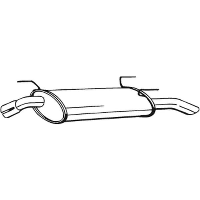 Geluiddemper achter BOSAL 185-321