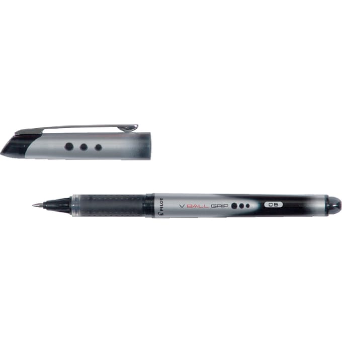 Rollerpen PILOT V-Ball Grip fijn zwart