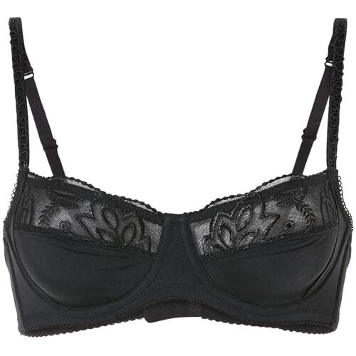 ESMARA Beugel-bh voor dames met borduursel (Zwart, 95C)