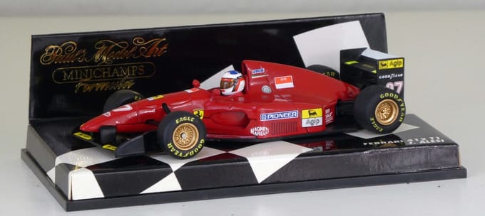 Modelauto Ferrari 412 T1 #27 J. Alesi - Schaal 1:43