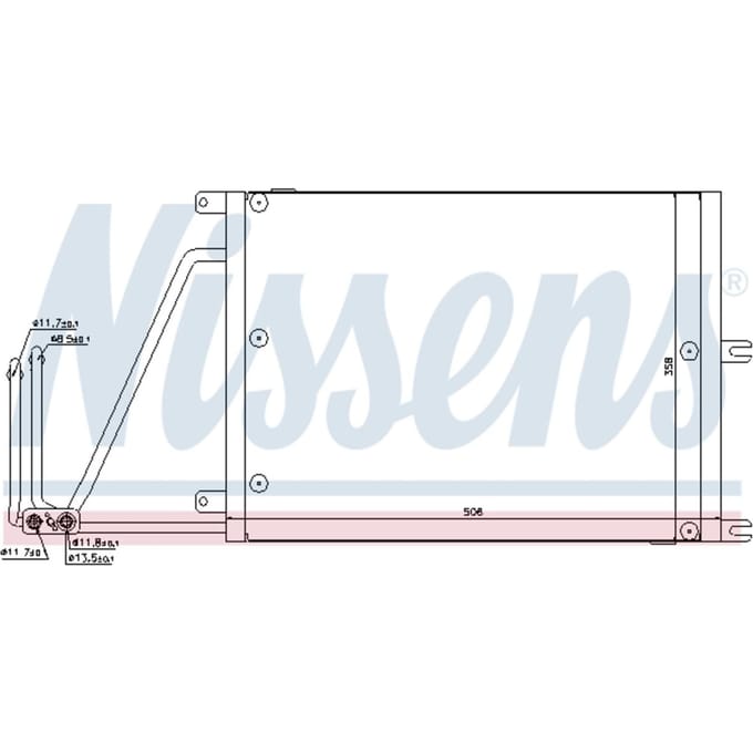 Condensator, airconditioning NISSENS 94623