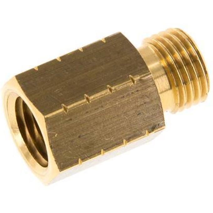 G 1/4'' x 1/4'' NPT M/F Messing Verloopring 16 Bar - Hydrauliek